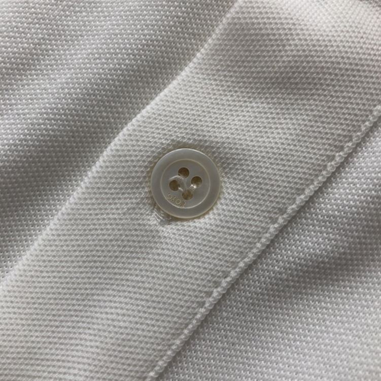 DIOR CD ICON POLO SHIRT WHITE COTTON PIQUÉ – DOT025