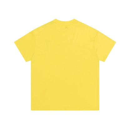 AMI Black Logo Tee Yellow
