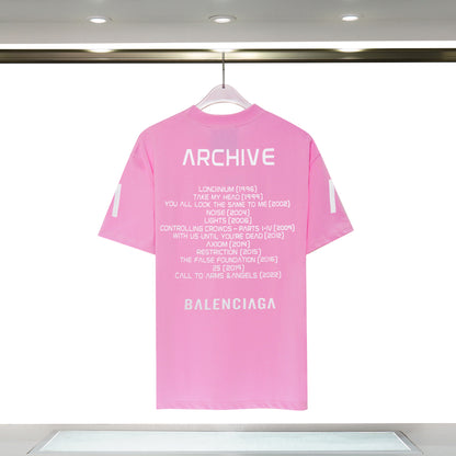 Balenciga logo tee xh9088 pink