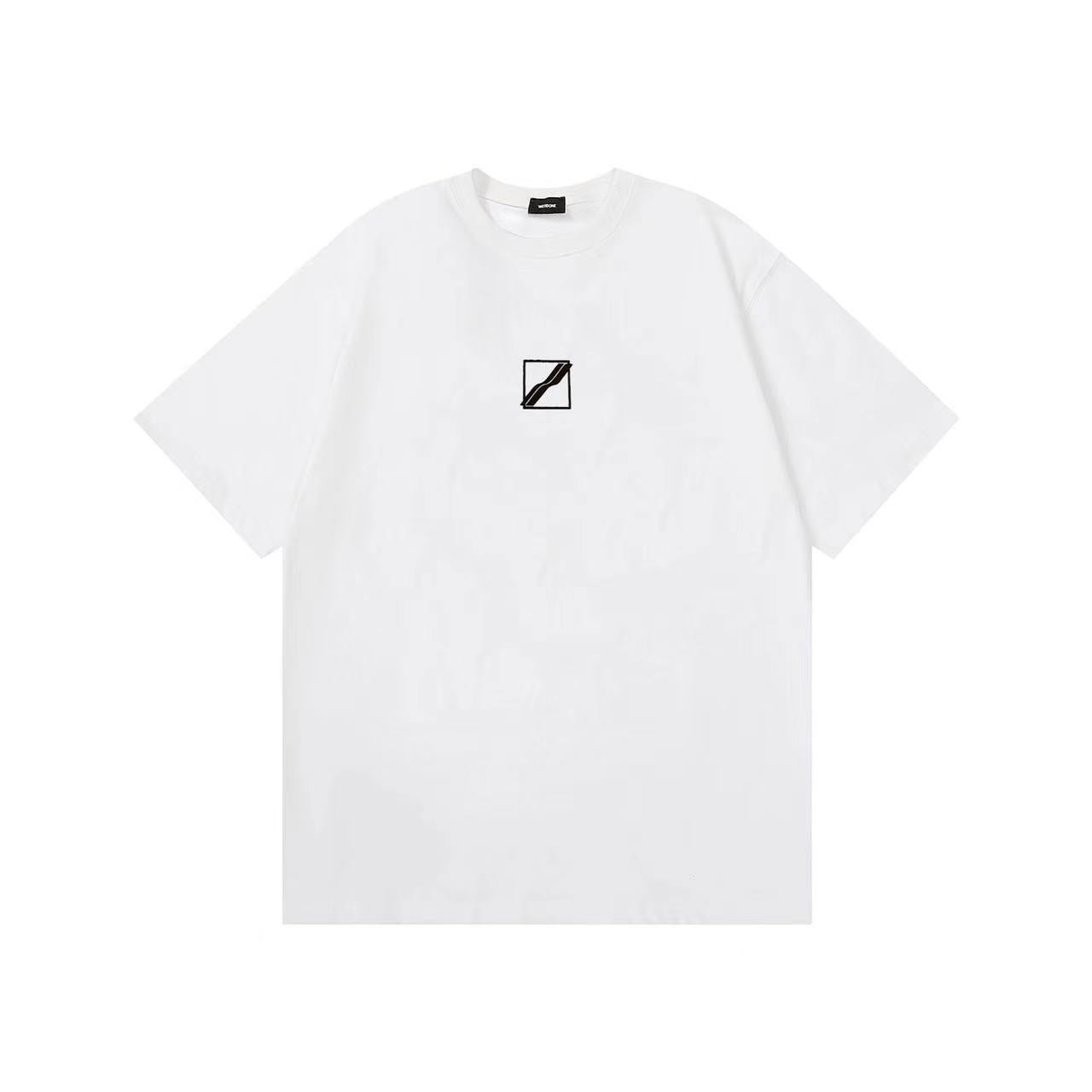 WE11DONE S Track Logo Tee In White