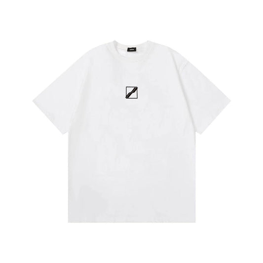 WE11DONE S Track Logo Tee In White