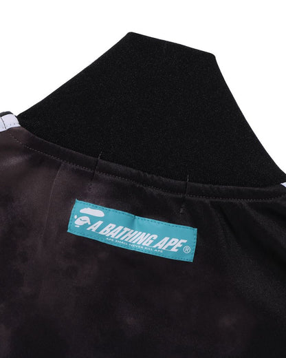 A Bathing Ape Tie Dye Track Jacket In Dark Grey