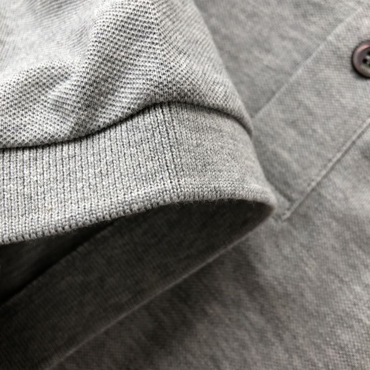 DIOR CD ICON POLO SHIRT GRAY COTTON PIQUÉ – DOT024