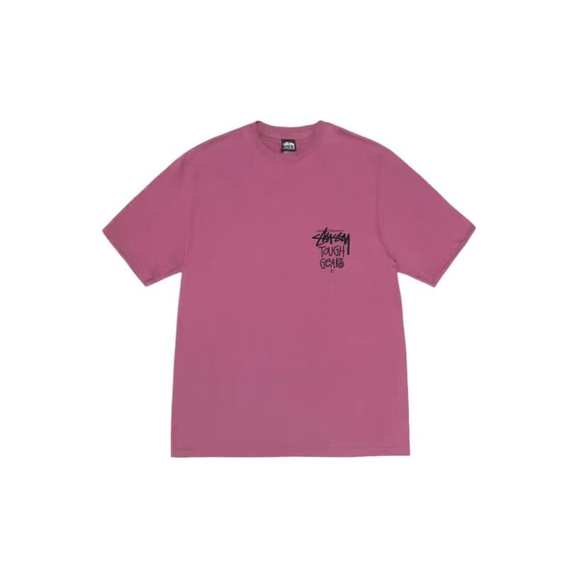 Stussy SS24 screen printed logo short-sleeved T-shirt, same style for men and women