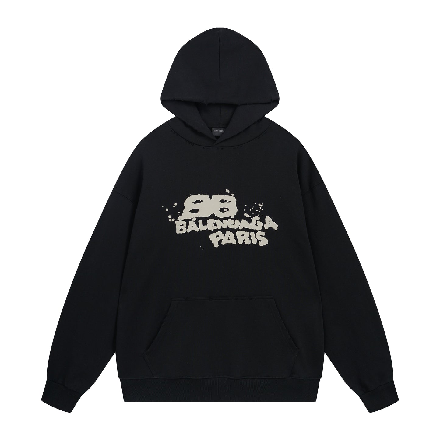 Balenciga logo hoodie BL238018 black