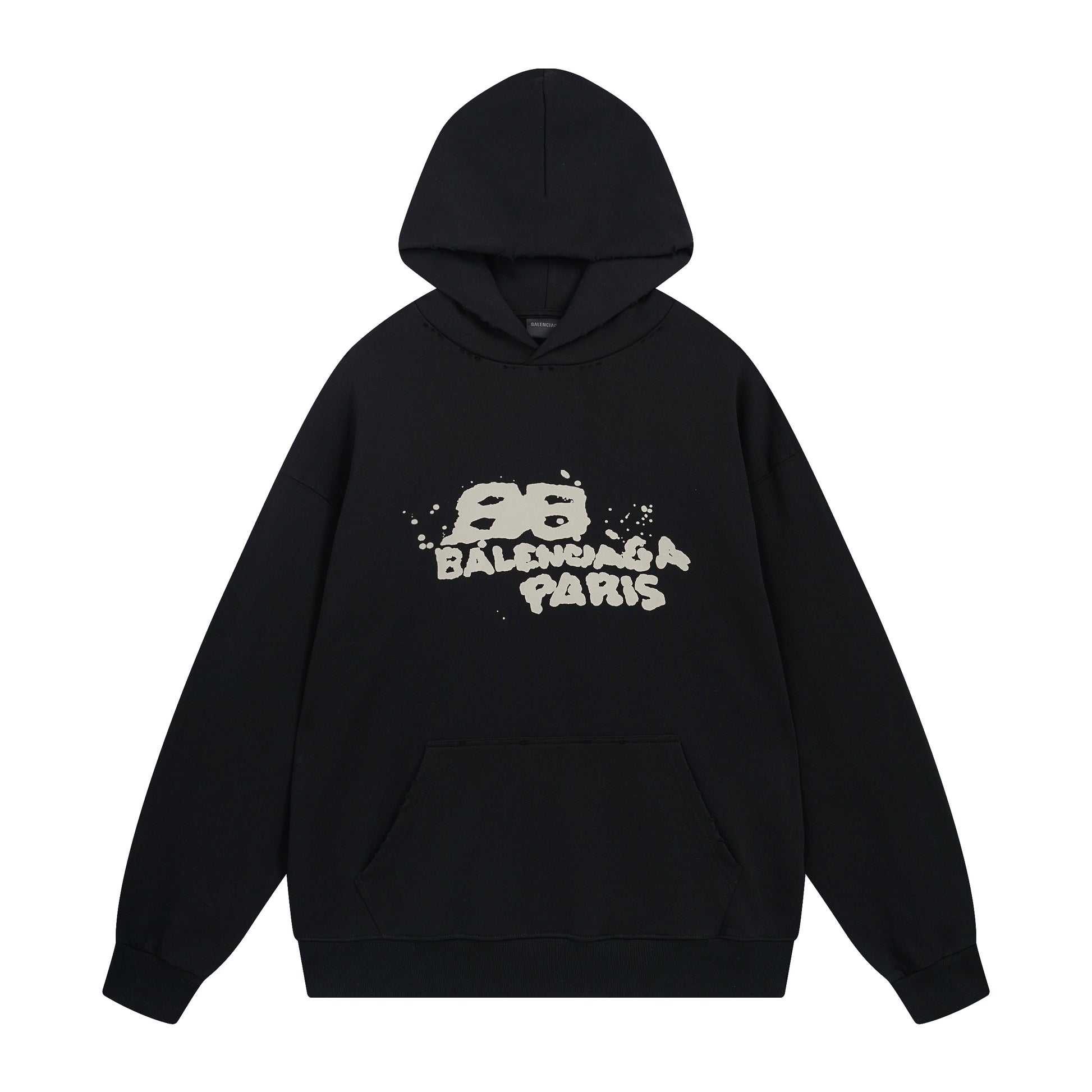 Balenciga logo hoodie BL238018 black