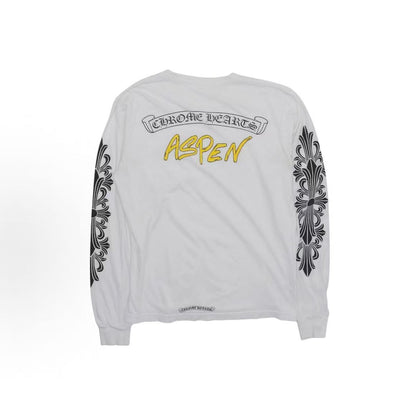 Chrome Hearts Long-sleeved Padded Round-neck T-shirt (for both men and women)