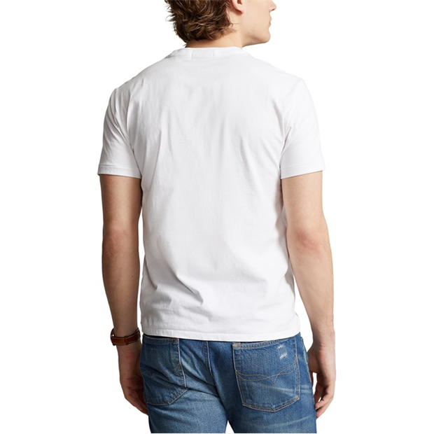 Ralph Lauren Bear Print Tee White Reg Bear