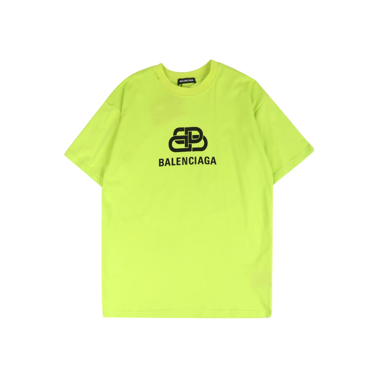 Balenciga logo tee LX001 chartreuse