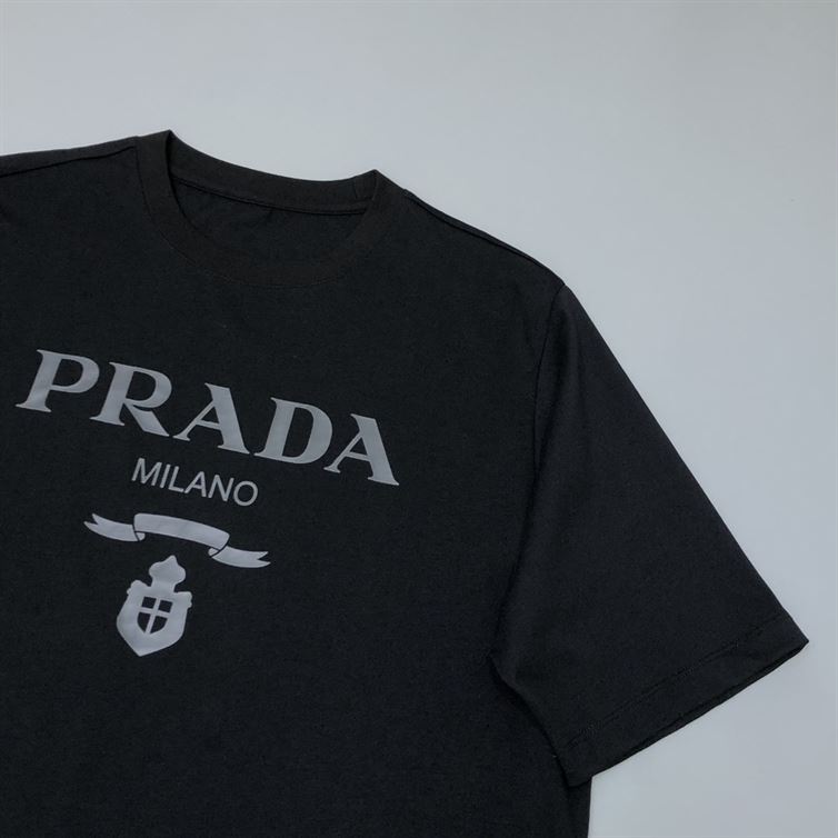 PRADA COTTON T-SHIRT BLACK – PT008