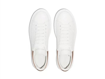 Alexander Mcqueen Women's Oversized Sneaker in White/rose Gold