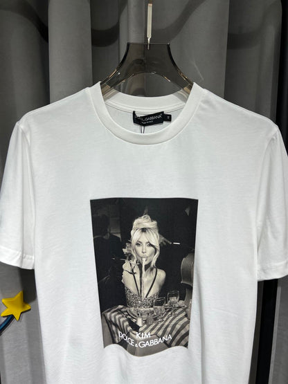 DOLCE & GABBANA CIAO KIM PASTA-PRINT T-SHIRT – DT012