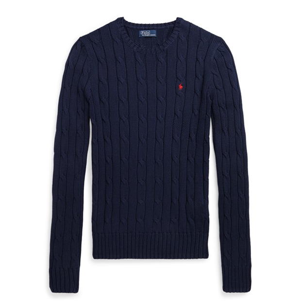 Ralph Lauren Julianna Crewneck Sweater Hunter Navy