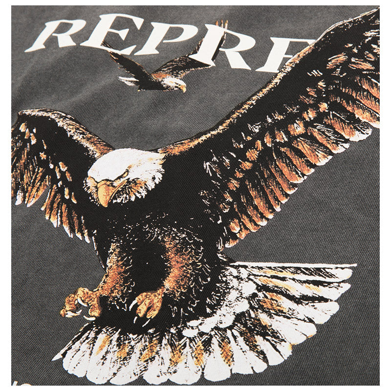 REPRESENT PIONEERS OF POWER VINTAGE GREY TEE