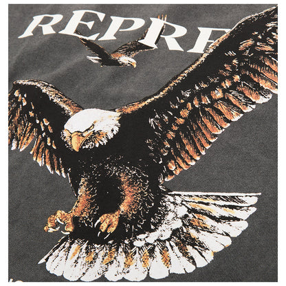 REPRESENT PIONEERS OF POWER VINTAGE GREY TEE