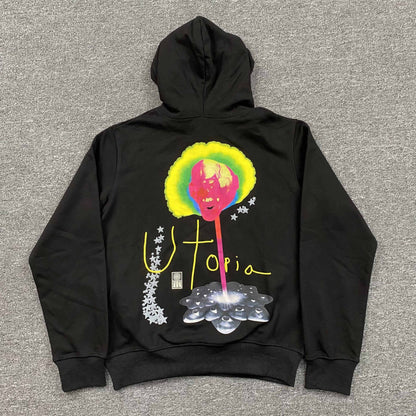 Utopia Black Hoodie