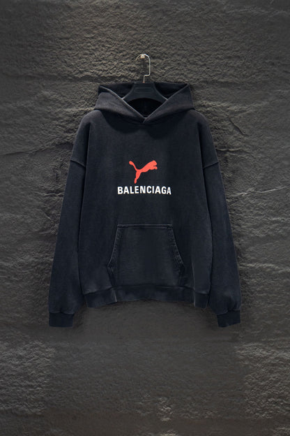 Balenciaga Distressed Collaboration Hoodie