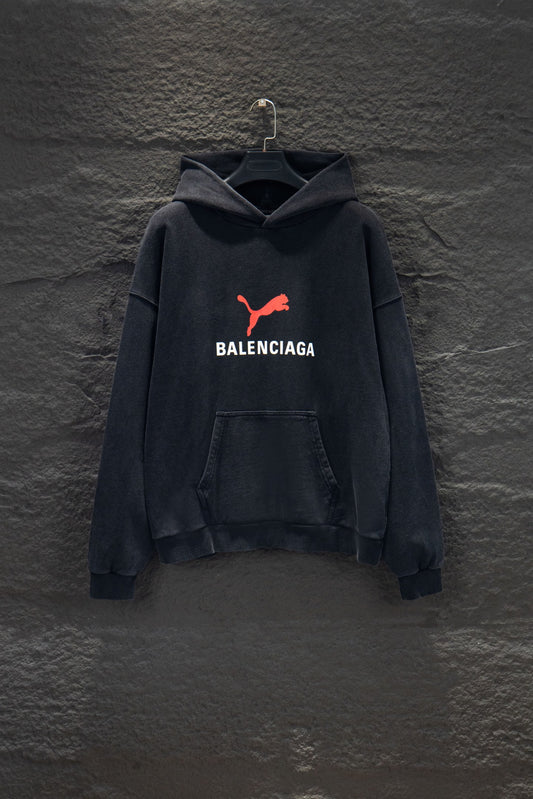 Balenciaga Distressed Collaboration Hoodie