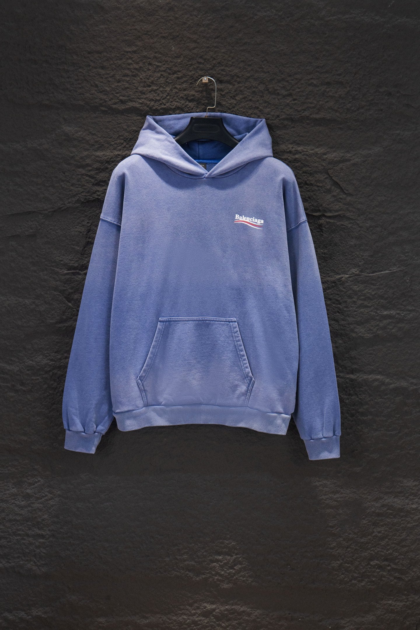 Balenciaga Distressed Sandblasted Hoodie