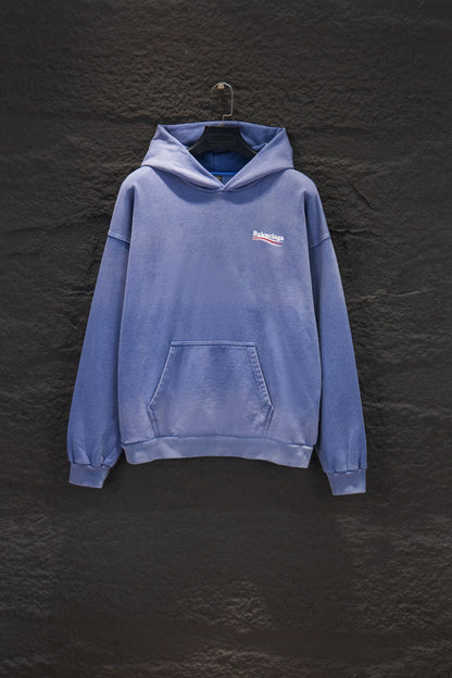 Balenciaga Distressed Sandblasted Hoodie