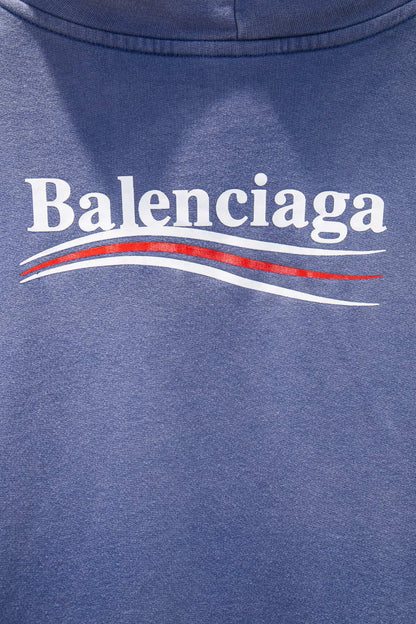 Balenciaga Distressed Sandblasted Hoodie