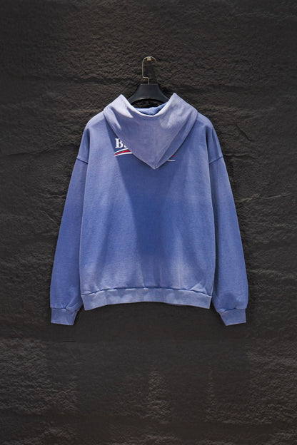 Balenciaga Distressed Sandblasted Hoodie