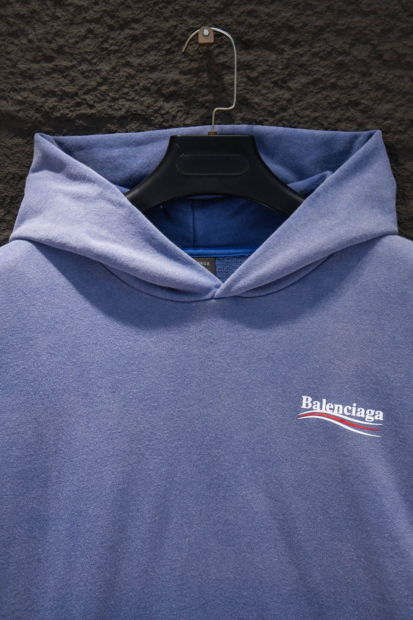 Balenciaga Distressed Sandblasted Hoodie