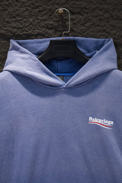 Balenciaga Distressed Sandblasted Hoodie