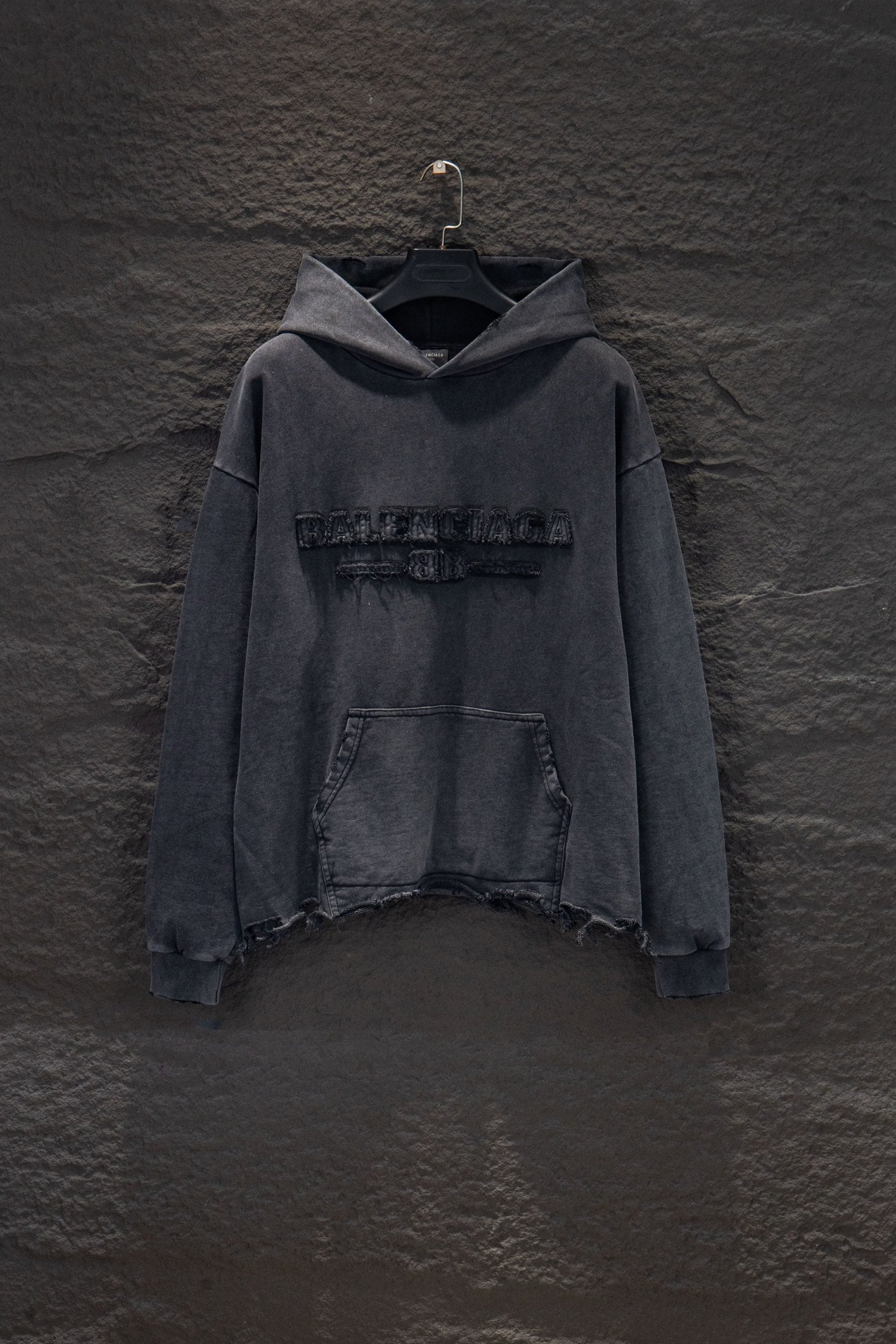 Balenciaga Distressed Embroidered Hoodie (New Season)