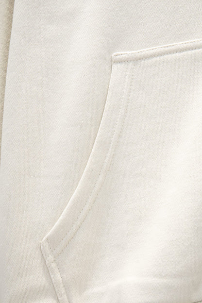 Balenciaga all-white hoodie with pink logo