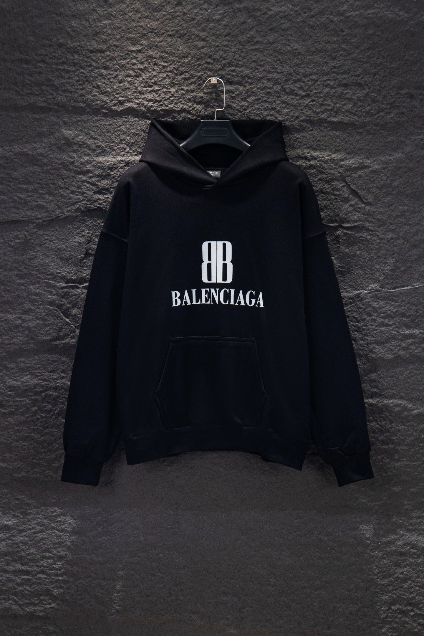 Balenciaga New Large Logo Print Hoodie