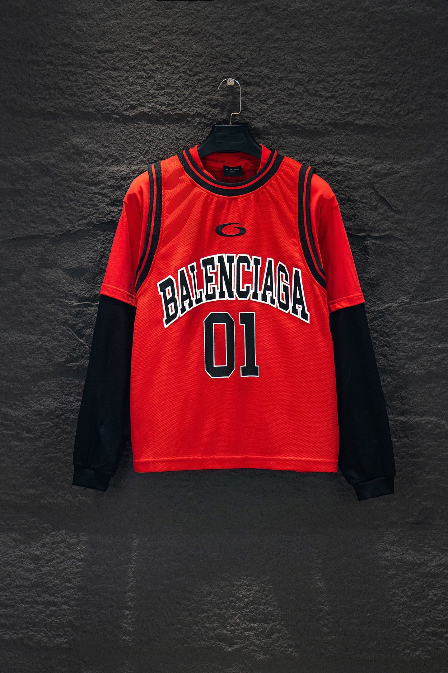 Balenciaga Panel-Sleeve Long-Sleeve T-Shirt (Jersey Style)