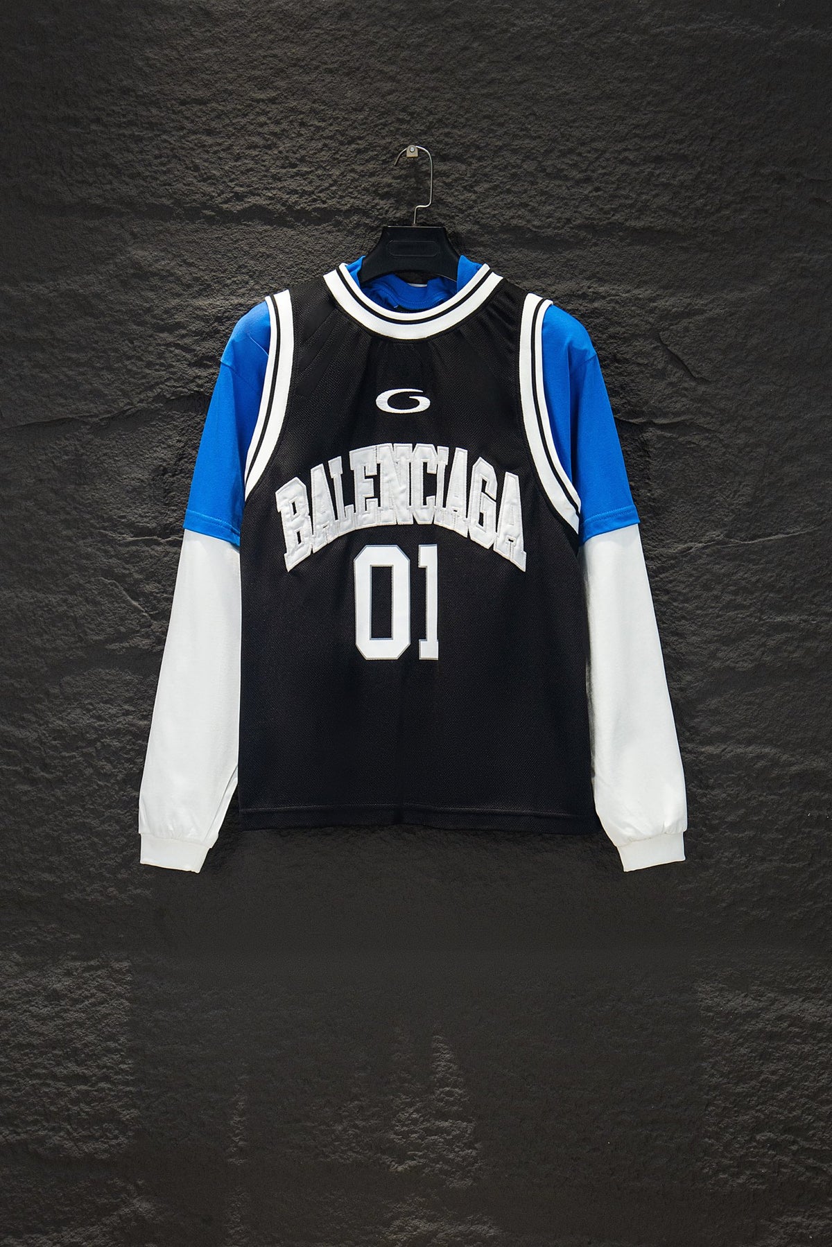 Balenciaga Panel-Sleeve Long-Sleeve T-Shirt (Jersey Style)