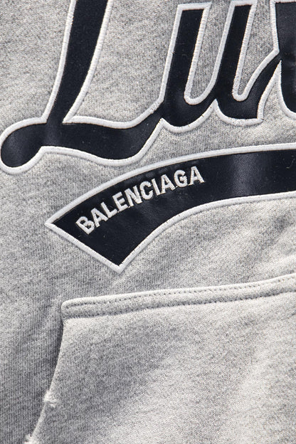 Balenciaga-style custom-dyed pure cotton French terry sweatshirt fabric