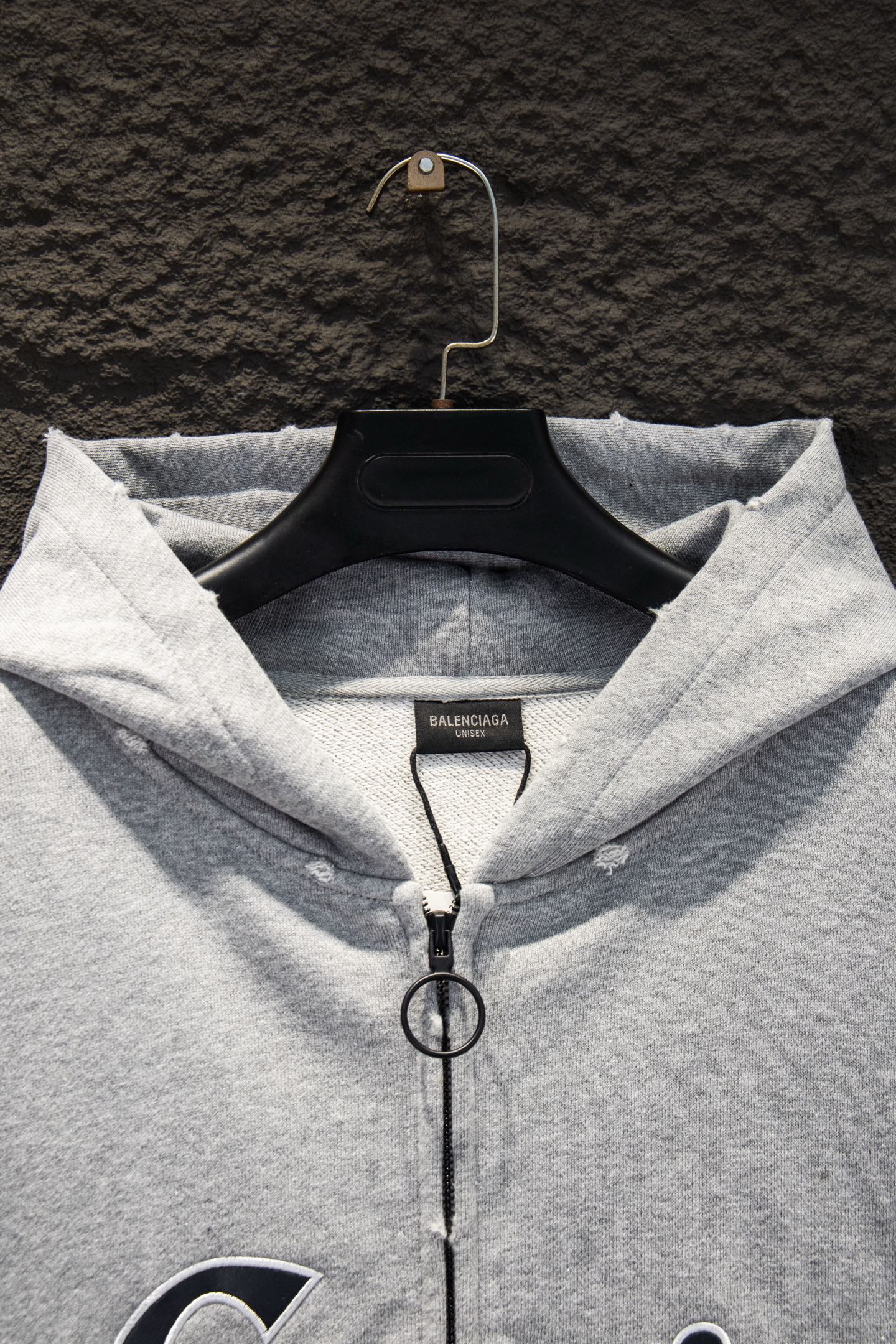 Balenciaga-style custom-dyed pure cotton French terry sweatshirt fabric