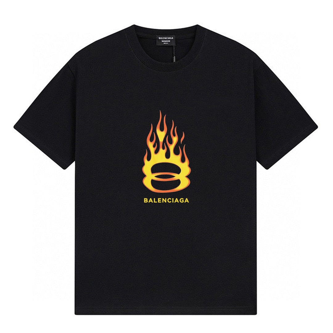 Balenciaga Classic Fluid Logo Print Short-Sleeve T-Shirt