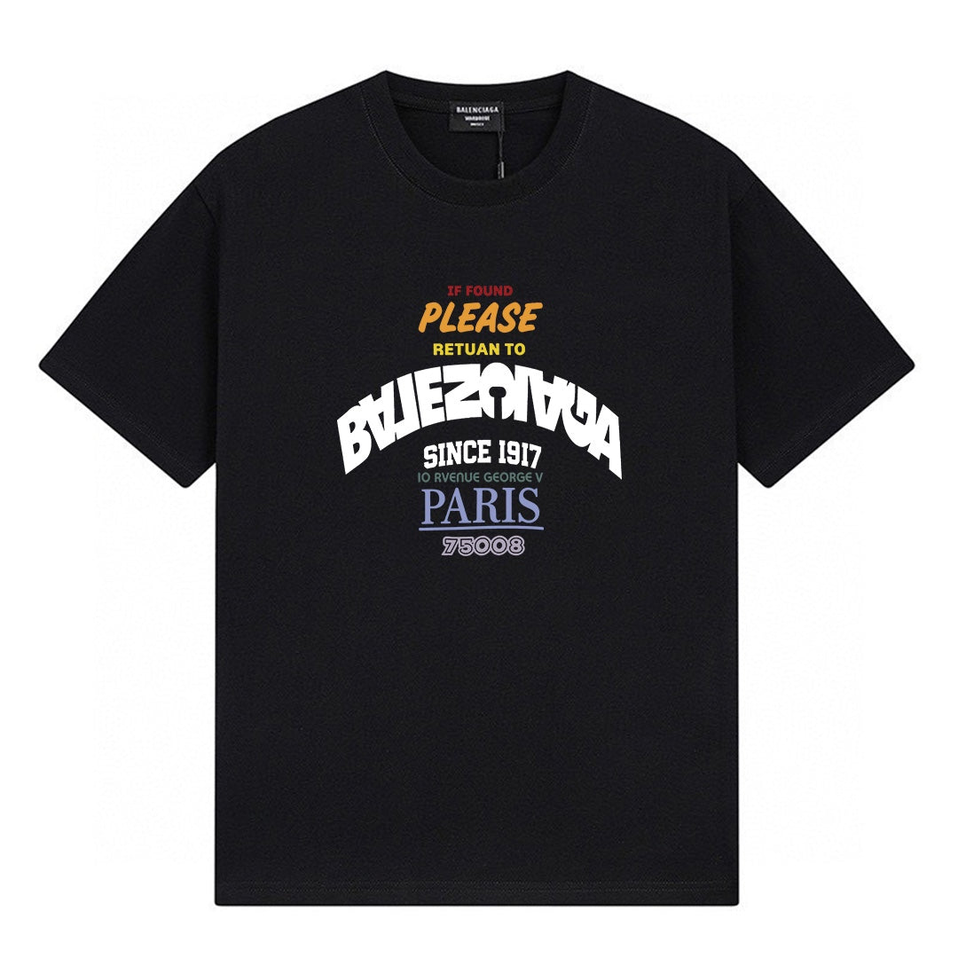 Balenciaga Classic Fluid Logo Print Short-Sleeve T-Shirt