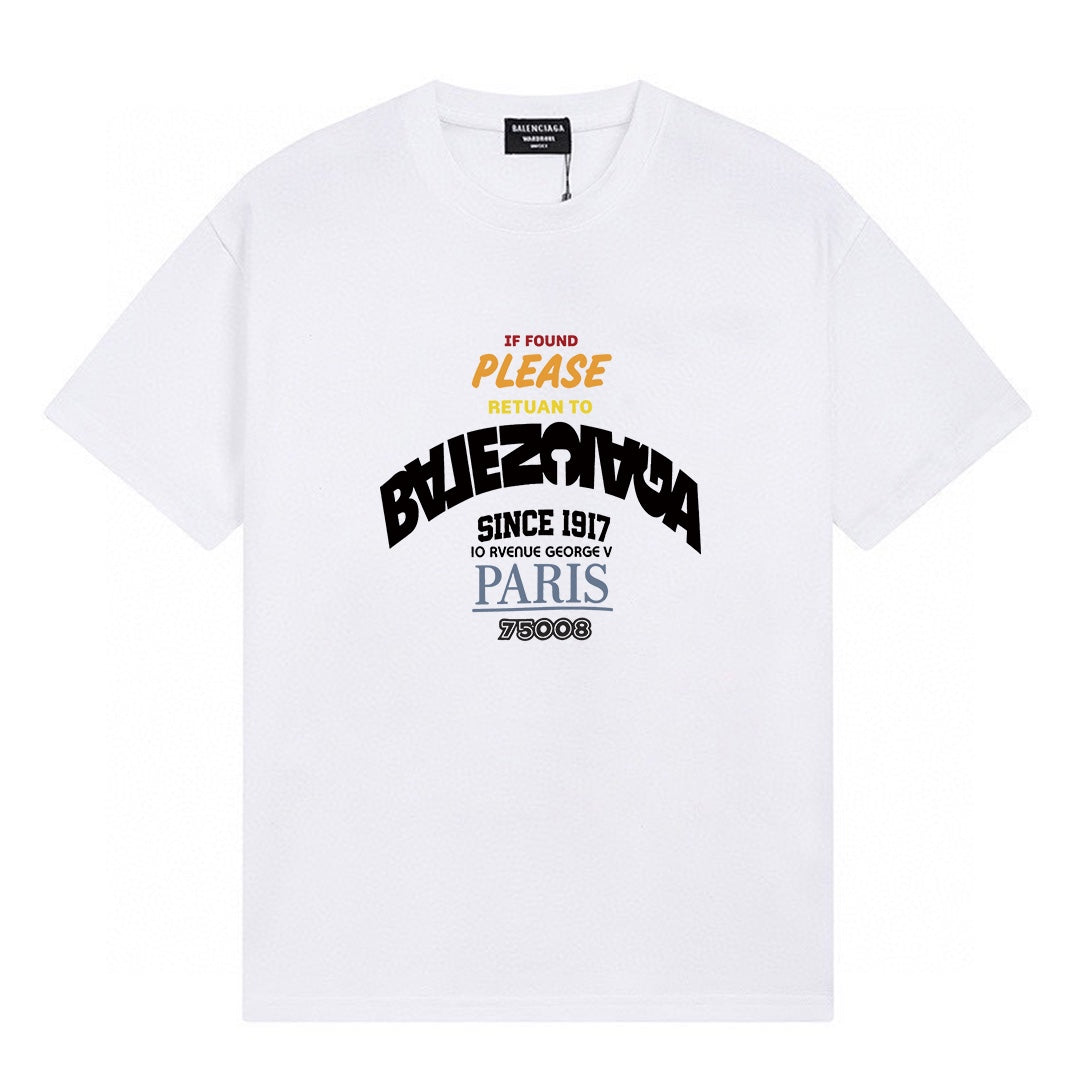 Balenciaga Classic Fluid Logo Print Short-Sleeve T-Shirt