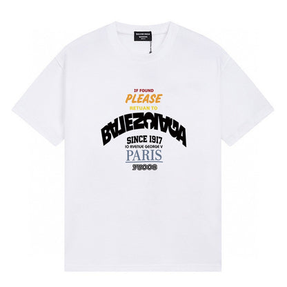 Balenciaga Classic Fluid Logo Print Short-Sleeve T-Shirt