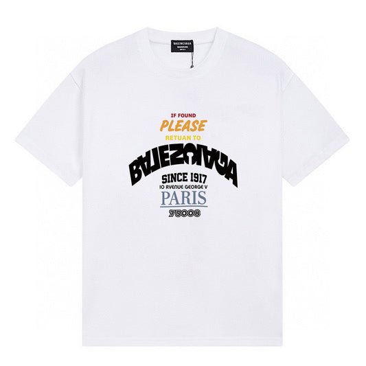 Balenciaga Classic Fluid Logo Print Short-Sleeve T-Shirt