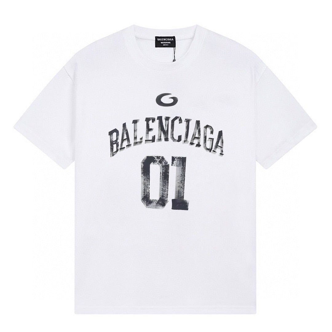 Balenciaga Classic Fluid Logo Print Short-Sleeve T-Shirt