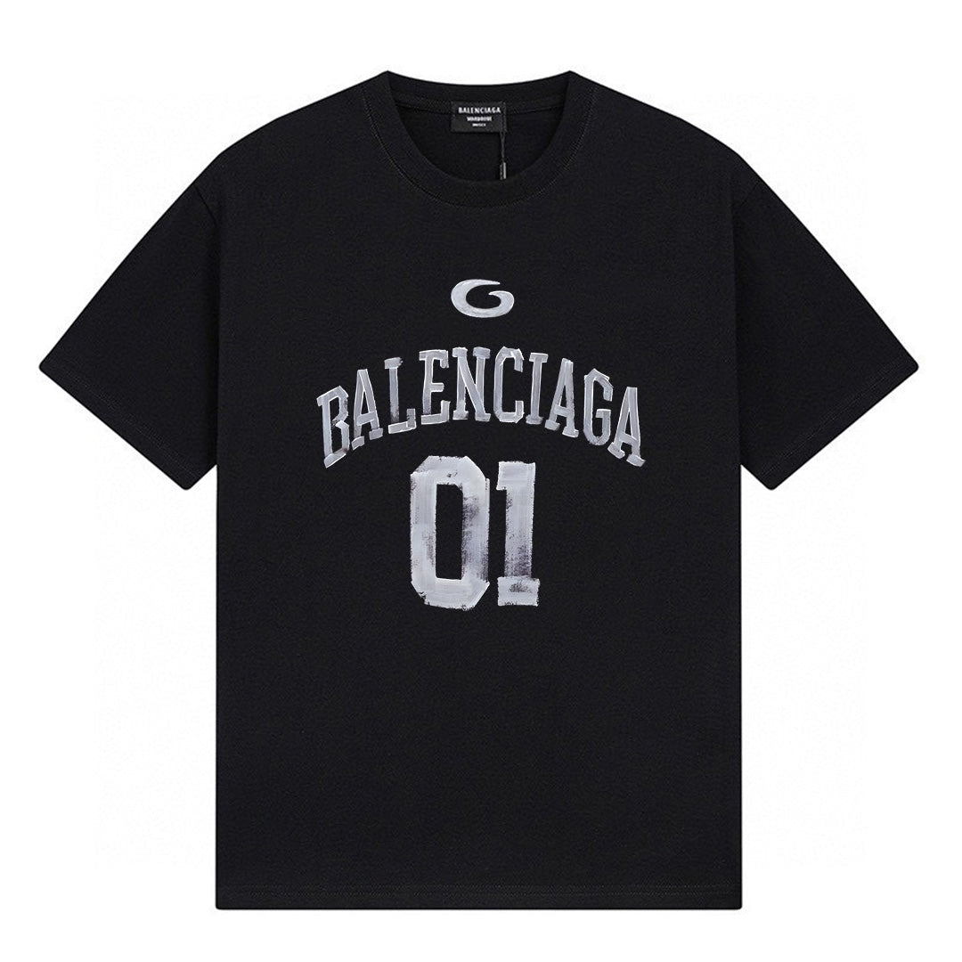 Balenciaga Classic Fluid Logo Print Short-Sleeve T-Shirt