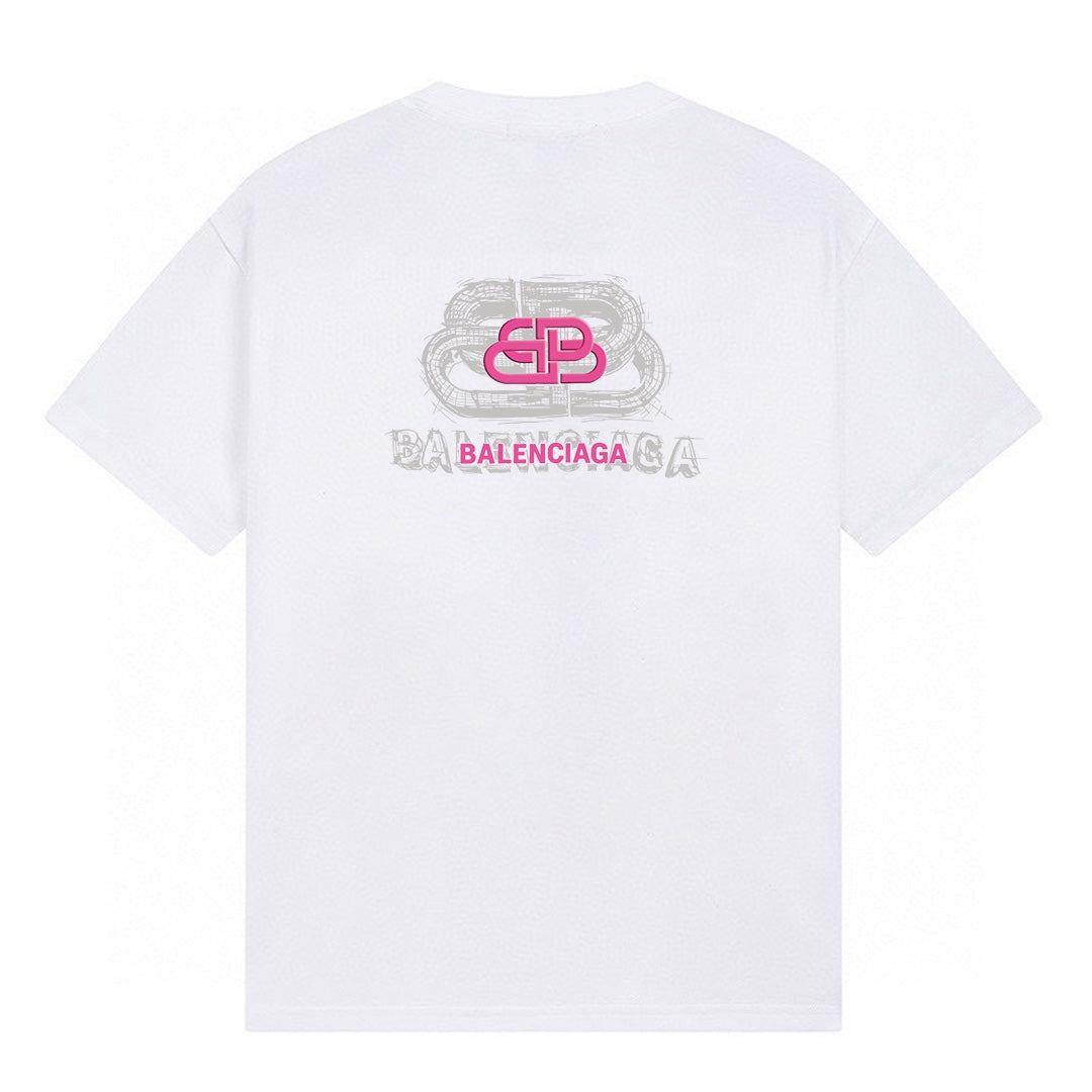 Balenciaga Classic Fluid Logo Print Short-Sleeve T-Shirt (T73P60)
