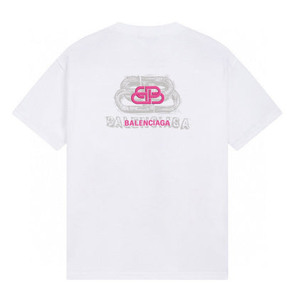 Balenciaga Classic Fluid Logo Print Short-Sleeve T-Shirt (T73P60)