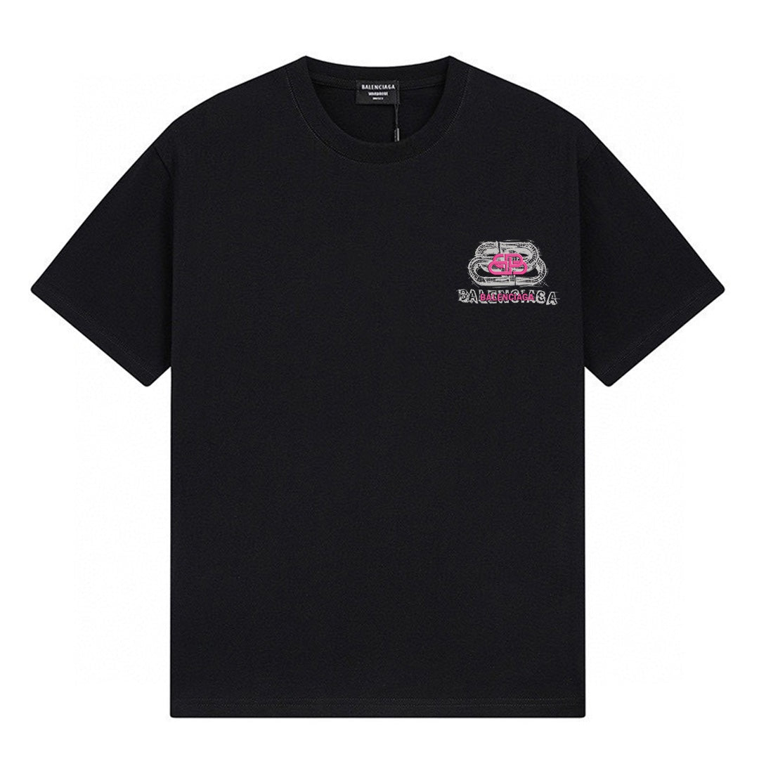 Balenciaga Classic Fluid Logo Print Short-Sleeve T-Shirt (T73P60)