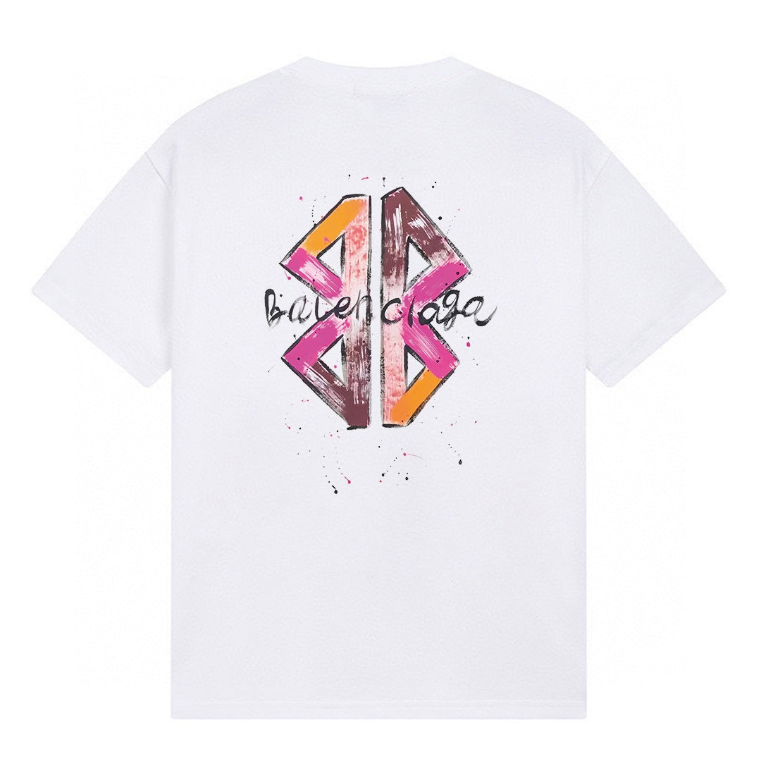 Balenciaga Classic Fluid Logo Print Short-Sleeve T-Shirt