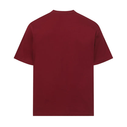 Balenciaga High-Density Embroidery T-Shirt with Large Logo