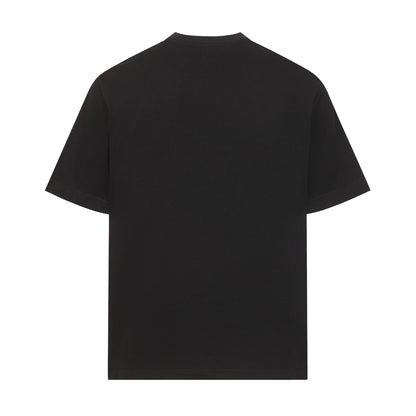 Balenciaga High-Density Embroidery T-Shirt with Large Logo