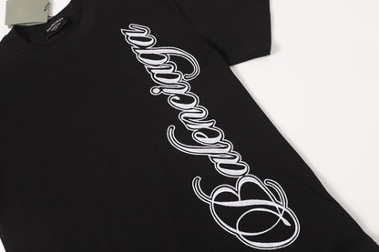 Balenciaga High-Density Embroidery T-Shirt with Large Logo