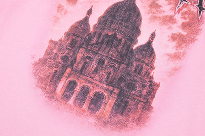 Balenciaga Sacred Heart print distressed short-sleeve T-shirt